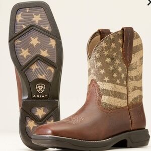 Ariat Brown and Tan Western Boots